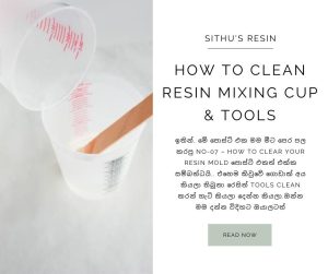 how to clean resin mixing cup