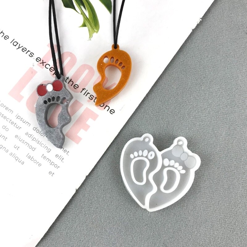 Foot Pendant Silicone Resin Molds