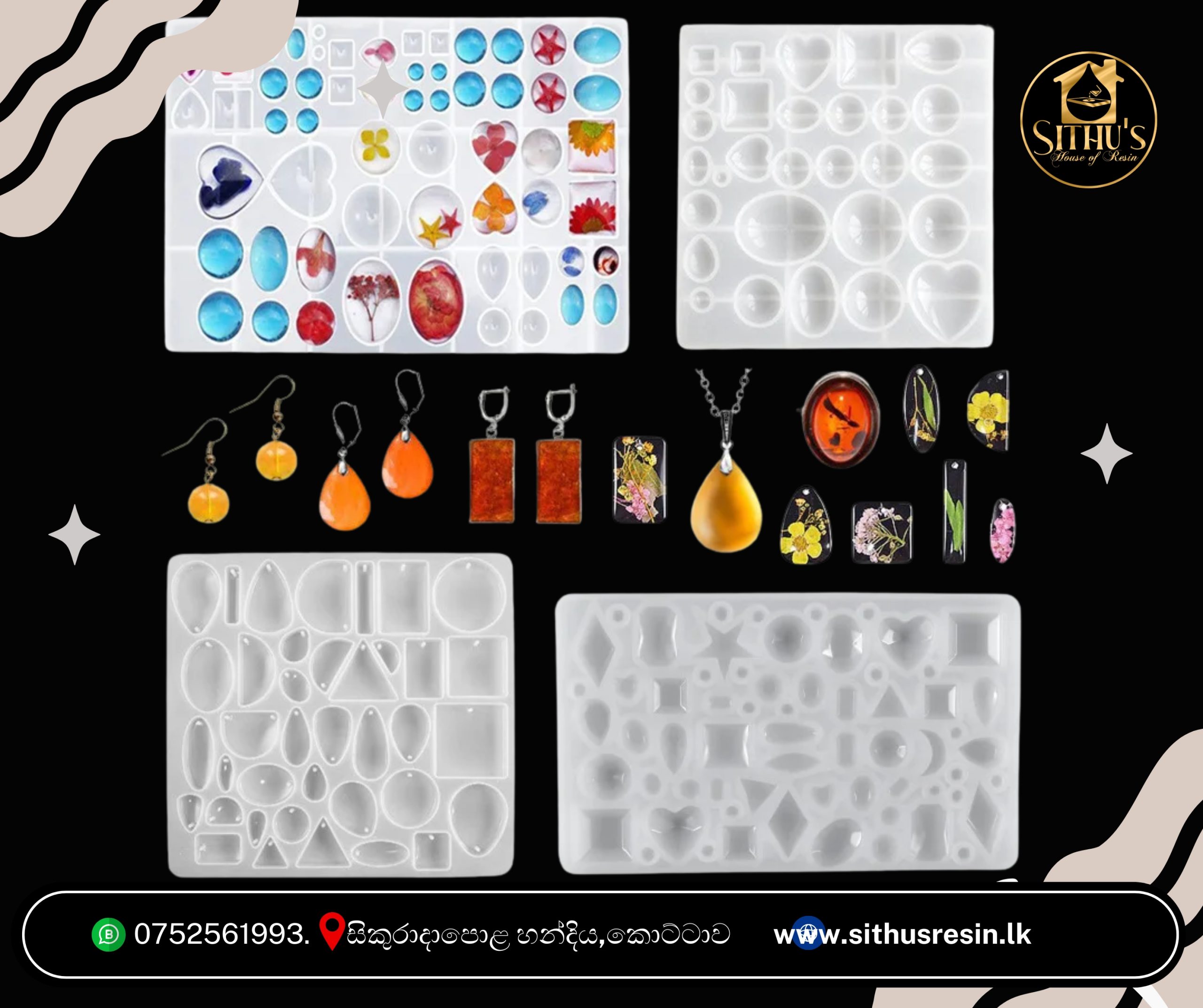 High Gloss Faceted Gemstone Silicone Mold