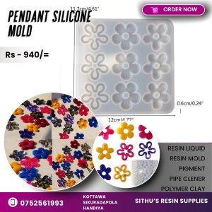 Floral Shaped Necklace Pendant Mold