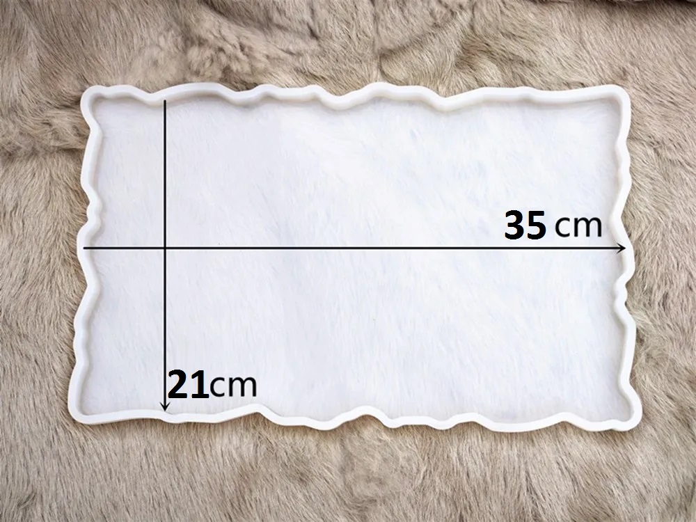 Big Rectangle Plate Resin Mold Fruit Disc Tea Tray