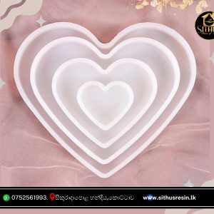 Heart Shape Silicone coster  Molds