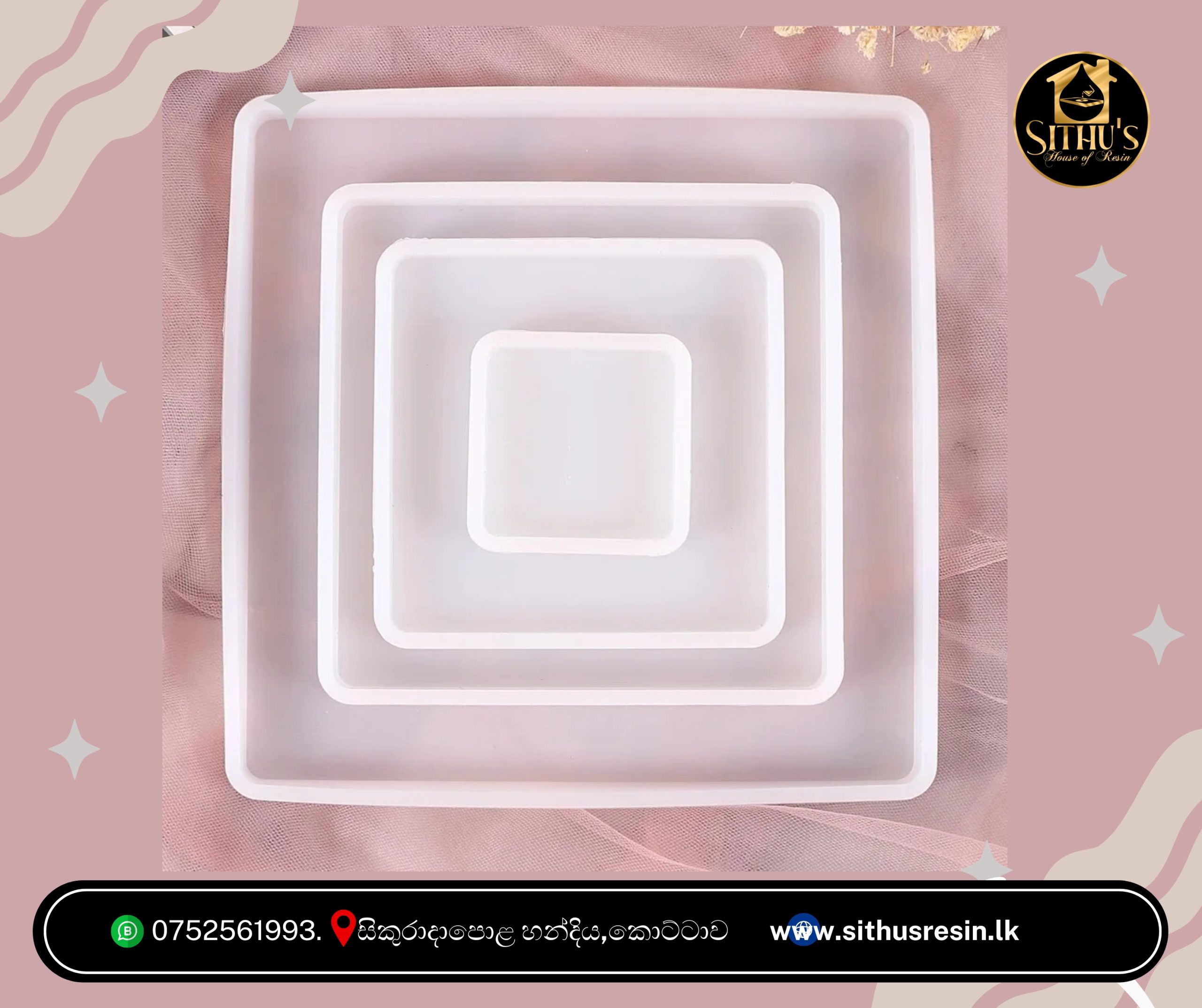 Squar Coaster Silicone Resin Mold
