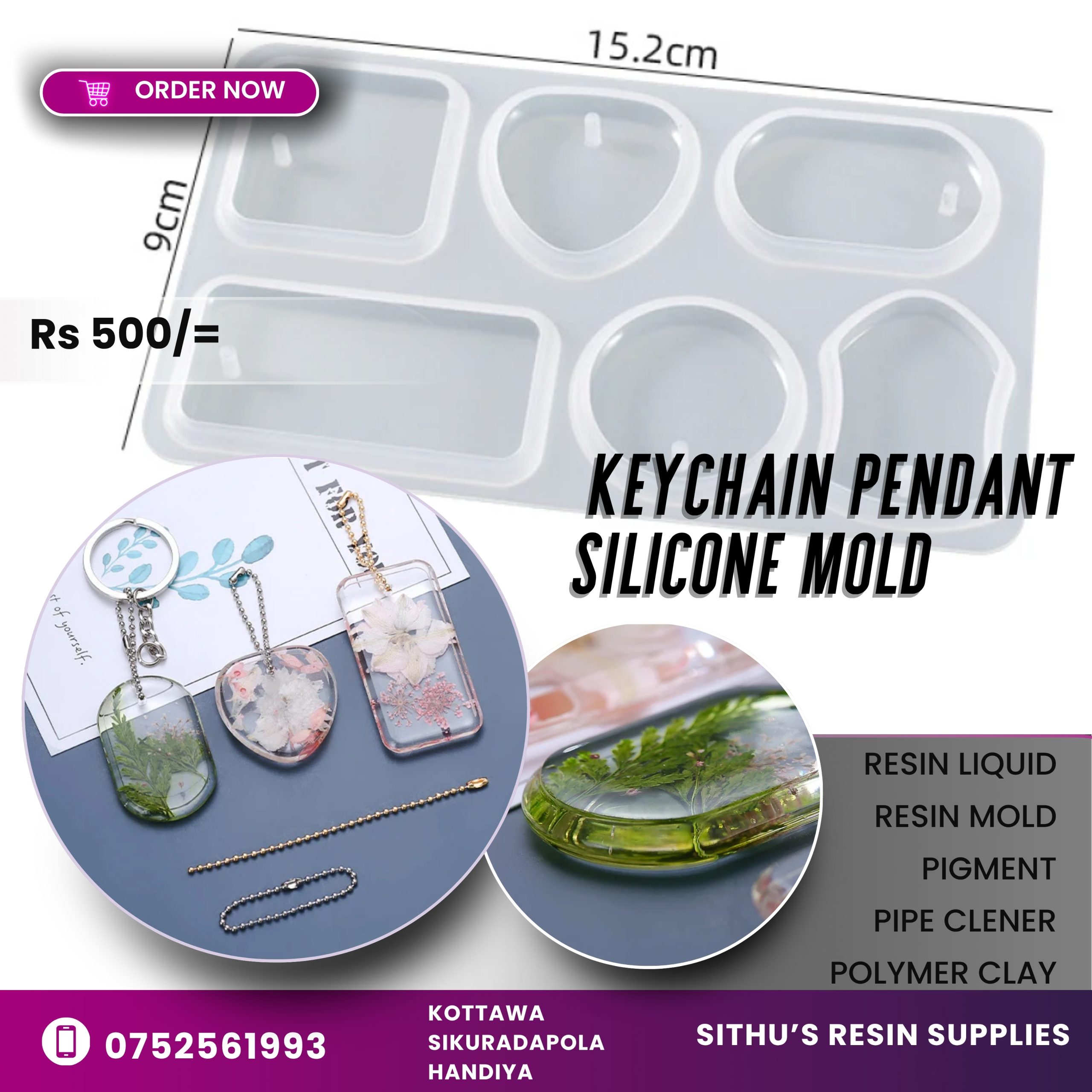 pendant Key chain Mould