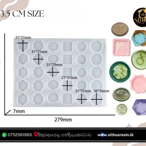 3.5 Size keytag Silicone Mold