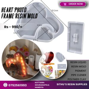 Love Heart Photo Frame with Base