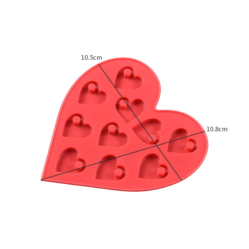 Small Heart Keychain Resin Mold