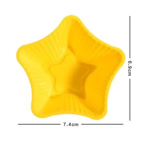 star-shaped Muffin Cup Mold Silicone Cup