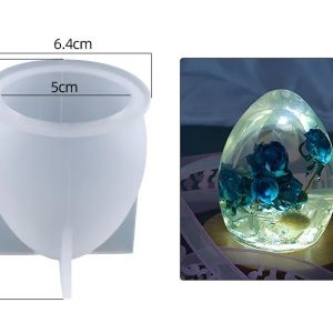 Big Egg Mold Egg Shape One Ball Starry Sky Ball Pendulum Table Night Light Silicone Mold