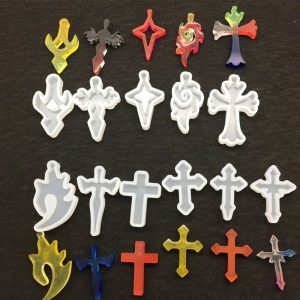 Cross Pendant Silicone Resin Mold