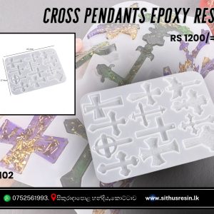 Cross Pendant Silicone Resin Mold