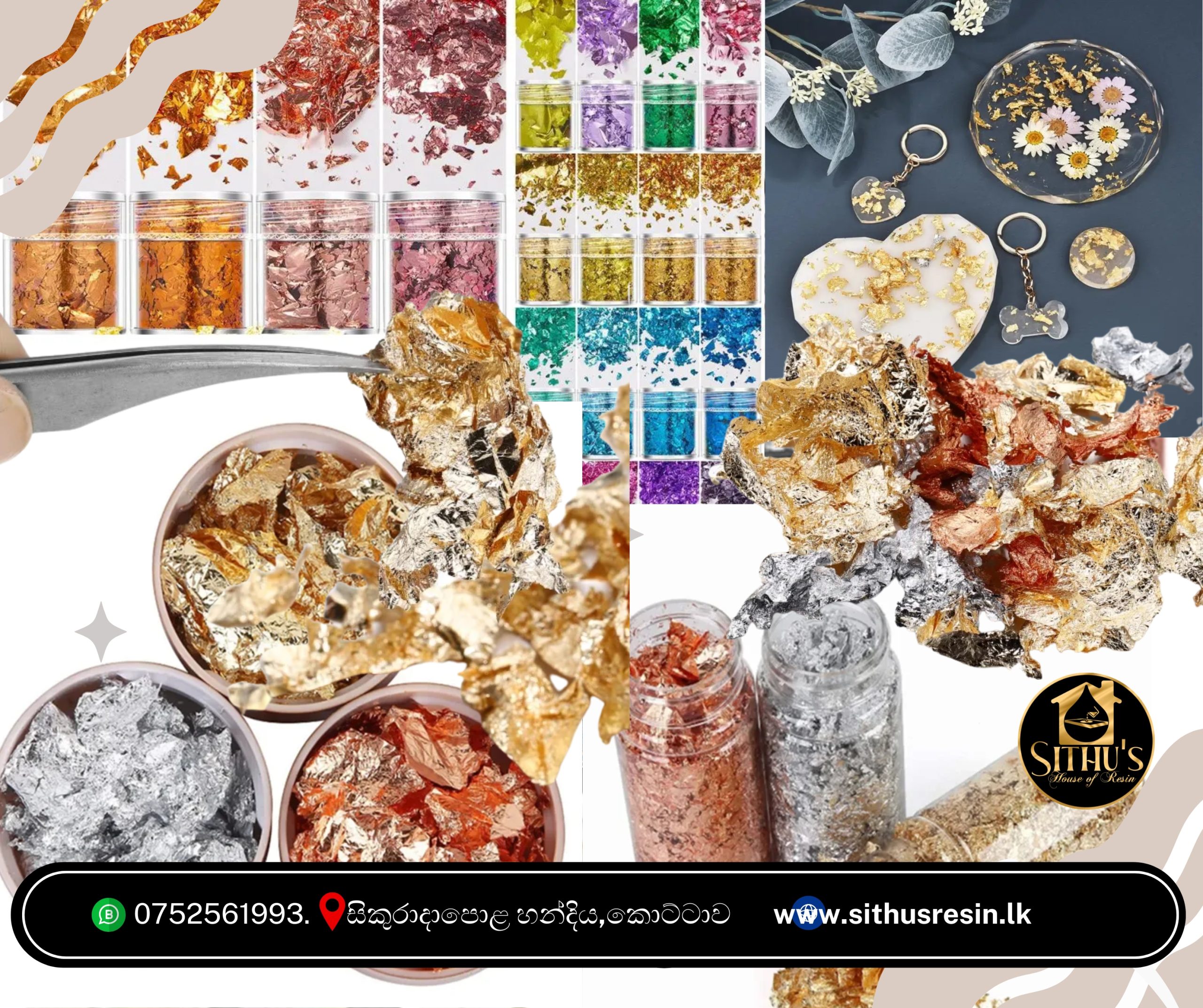 Foil Decorative bottle large