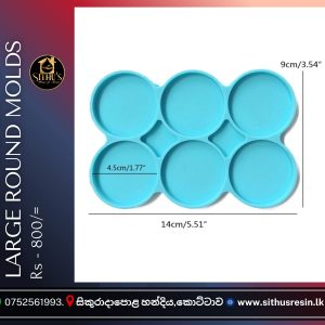 6-Cavity Silicone Large Round Molds