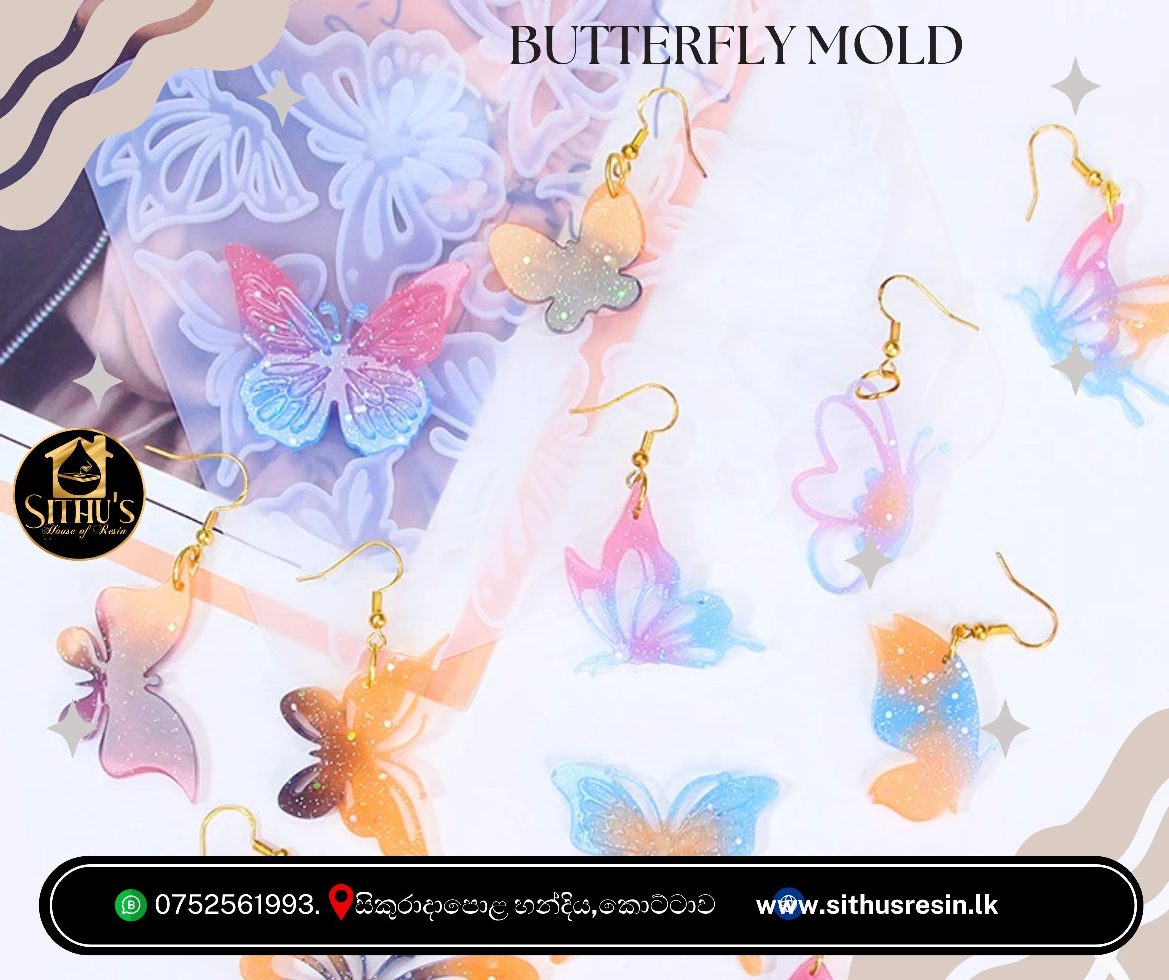 Butterfly Epoxy Resin Silicone Molds